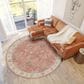 Dalyn Rug Company Hatay 8" Round Coral Area Rug, , large
