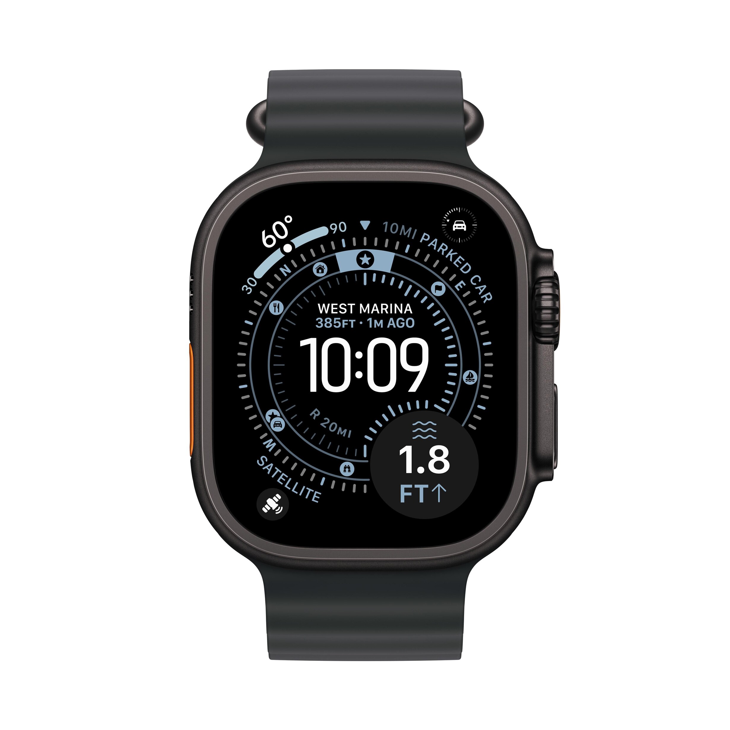 Apple Watch Ultra 3 (GPS+Cellular) 49mm Black Titanium Case with
