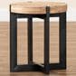 Baxton Studio Horace End Table in Natural Brown and Black, , large