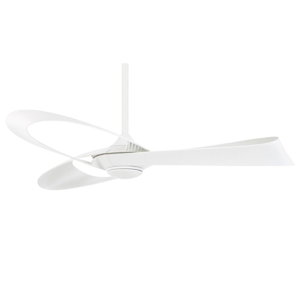 Minka-Aire Bowie 52" Ceiling Fan with LED Light in Flat White, , large