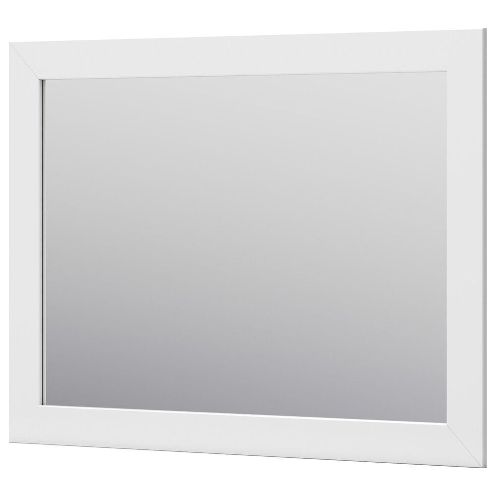 Ashley Charbitt Rectangular Mirror in Matte White, , large