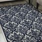 Nourison Damask DAS02 5" x 7" Ivory and Navy Area Rug, , large
