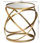 Baxton Studio Desma End Table in Brushed Gold, , large