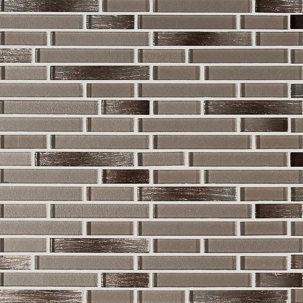 MS International Champagne Blend 12" x 12" Glass Mosaic Sheet, , large