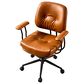 HOMLUX Executive Office Chair with PU Fabric Cushion in Brown, , large