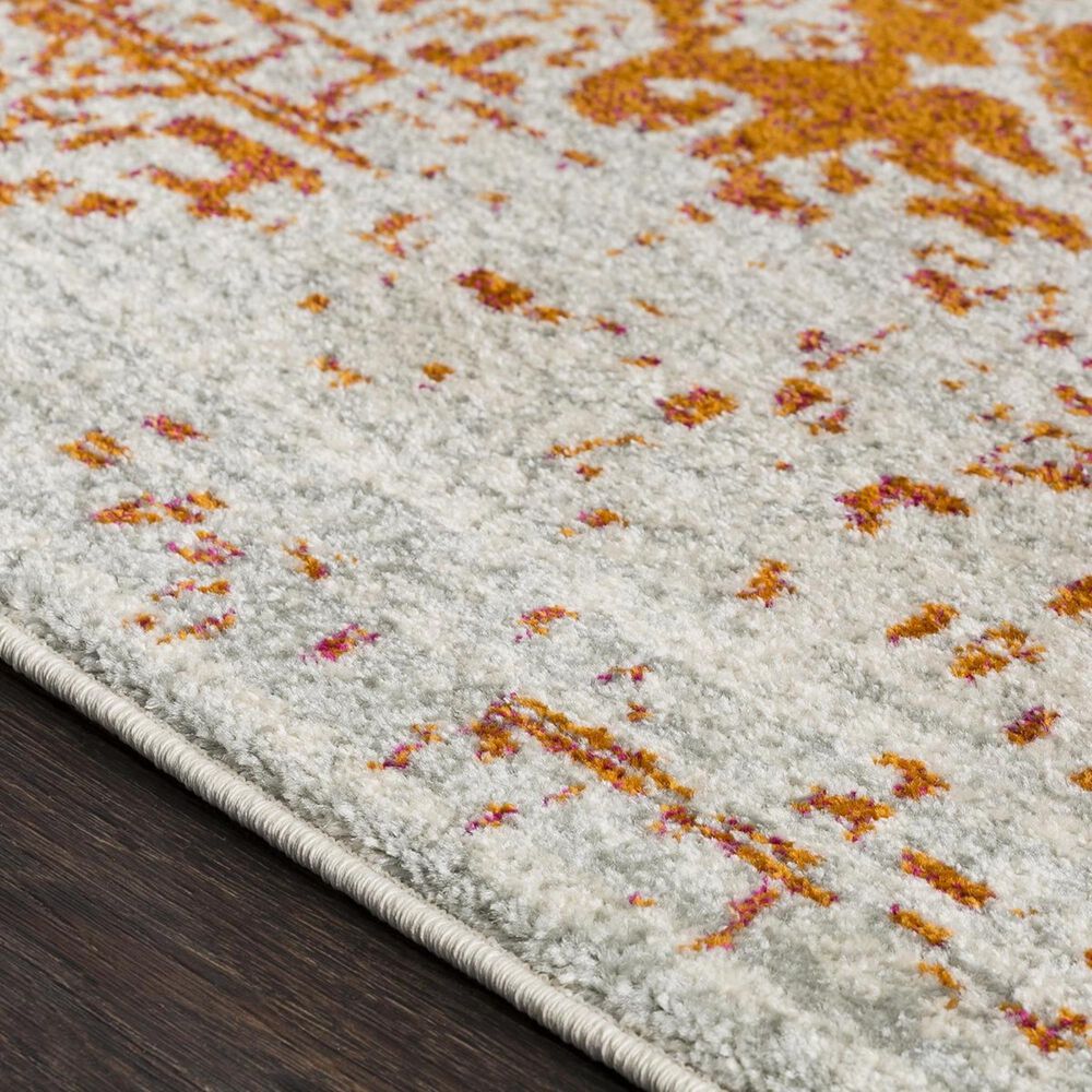 Surya Harput HAP-1019 2&#39; x 3&#39; Orange, Gray and Garnet Scatter Rug, , large