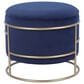 Rta Products Elegant Storage Ottoman with Gold Frame in Blue, , large