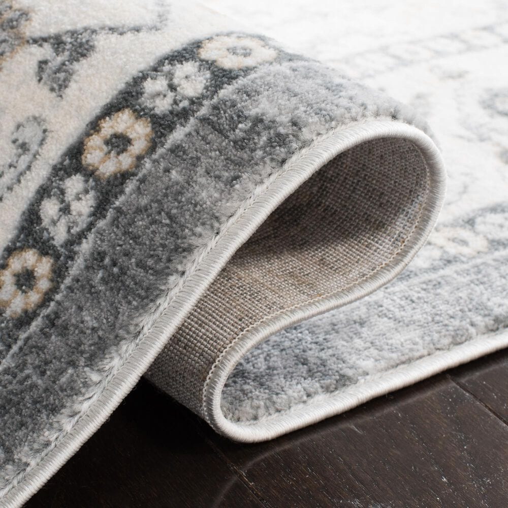 Safavieh Isabella ISA936F 5&#39;3&quot; x 7&#39;6&quot; Gray and Cream Area Rug, , large