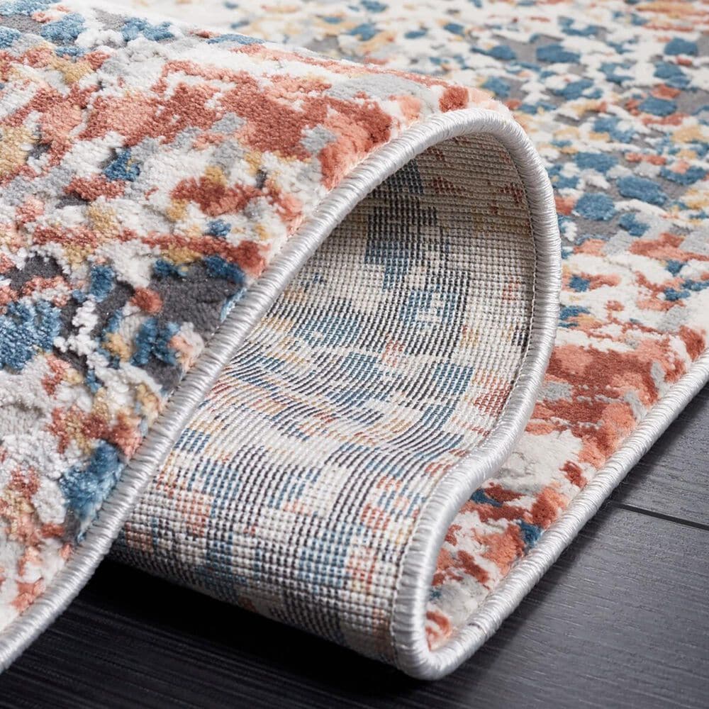 Safavieh Invista 8&#39; x 10&#39; Navy and Rust Area Rug, , large