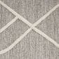 Feizy Euclid 5" x 8" Gray and Ivory Area Rug, , large