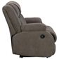 Ashley First Base Manual Reclining Loveseat in Gunmetal, , large