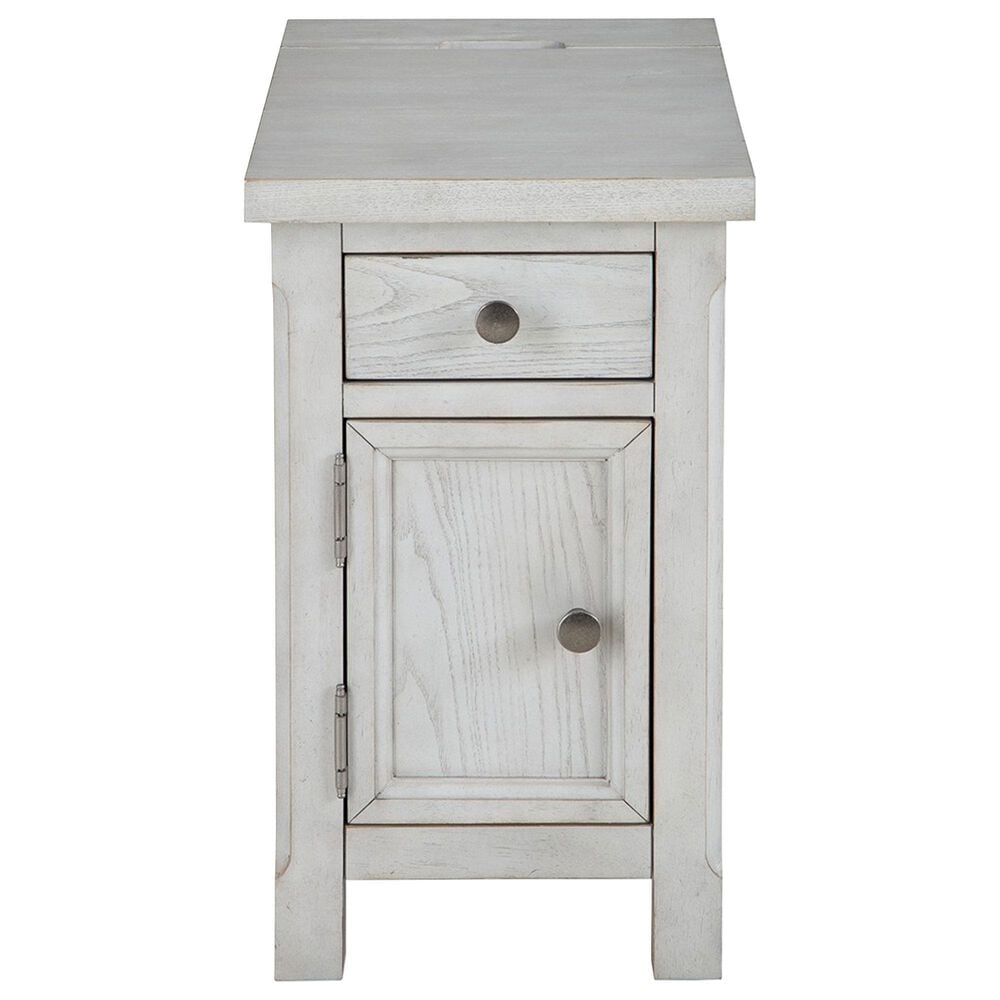 Ashley Robbinsdale Chairside End Table in Antique White, , large