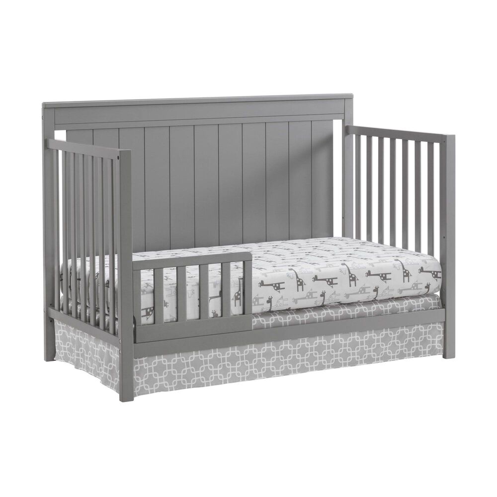 Oxford Baby Lazio 4-In-1 Convertible Crib in Dove Gray, , large