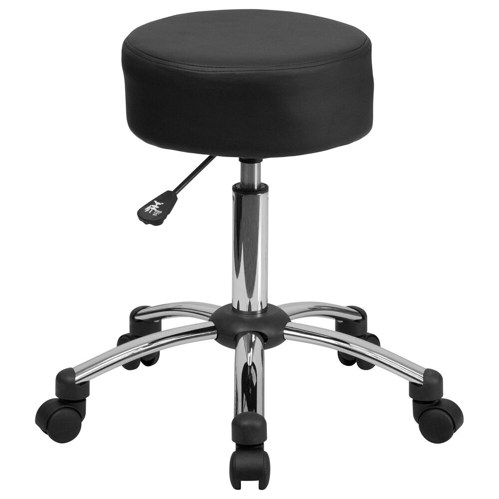 Flash Furniture Ergonomic Stool in Black, , large