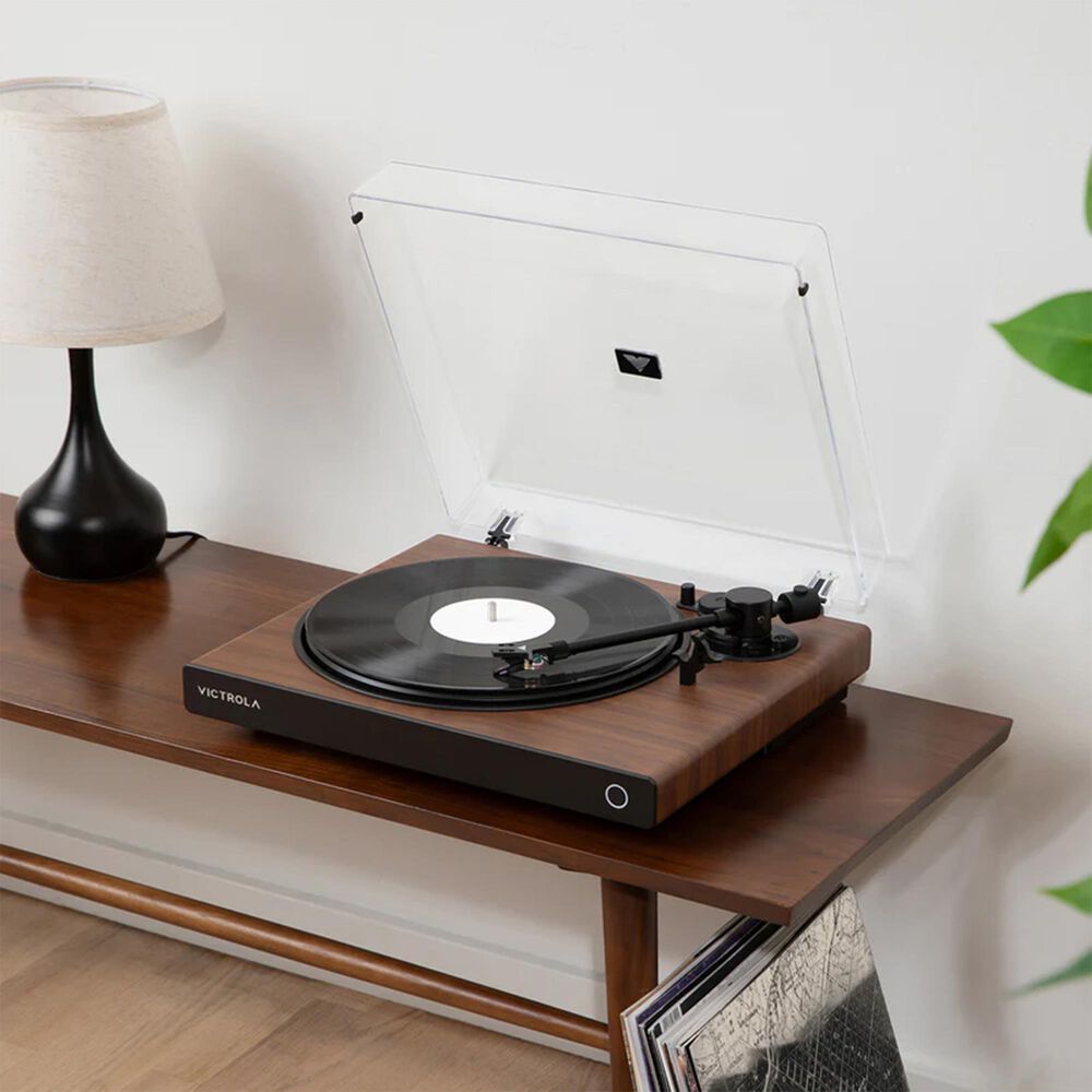 Victrola Wave Bluetooth Turntable with Auracast in Walnut, , large