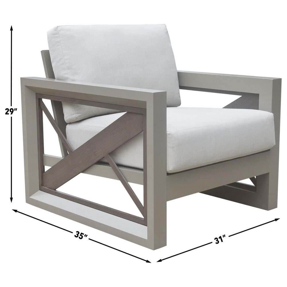 Steve Silver Co. Dalilah Patio Arm Chair in White, , large