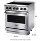 Viking Range 30" Induction Range with 4 Elements in Stainless Steel, , large