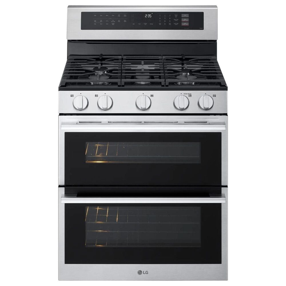 LG 6.9 Cu. Ft. Smart Gas Double Oven Freestanding Range in Stainless Steel, , large