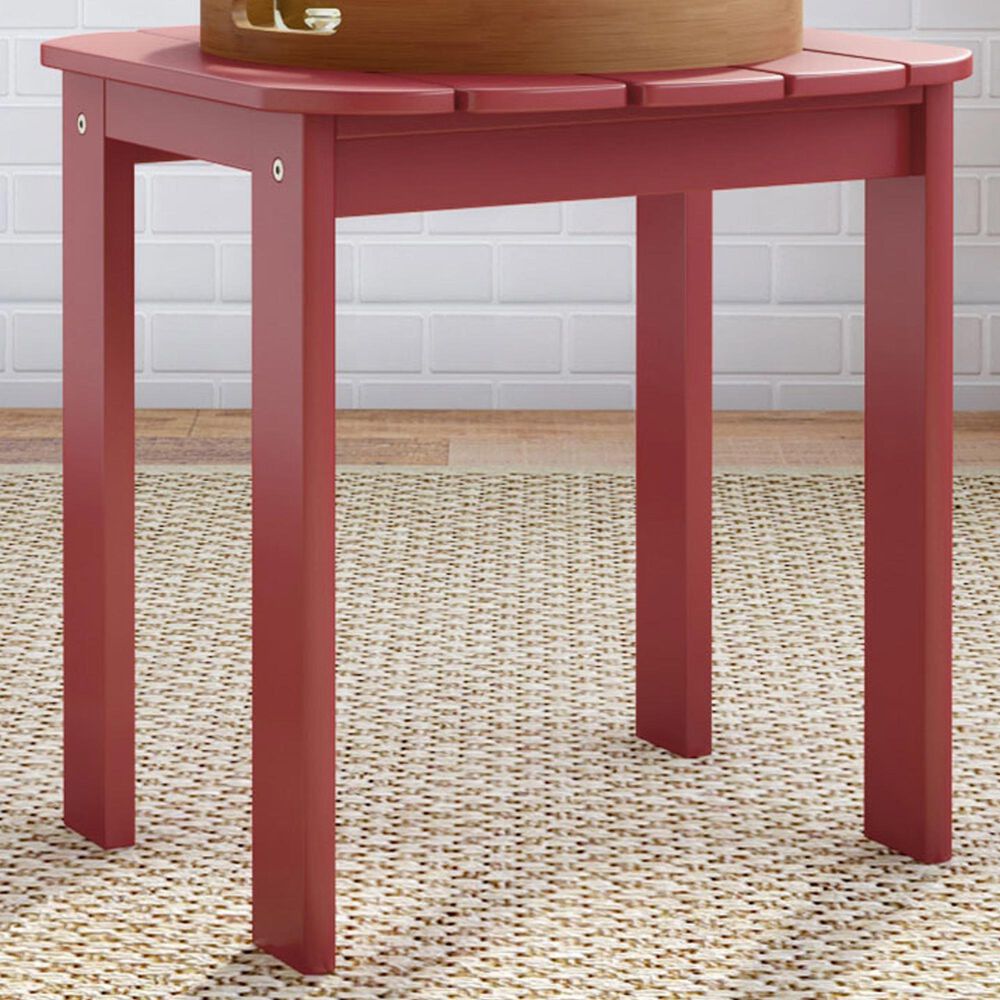 Linon Home Decor Adirondack End Table in Red, , large