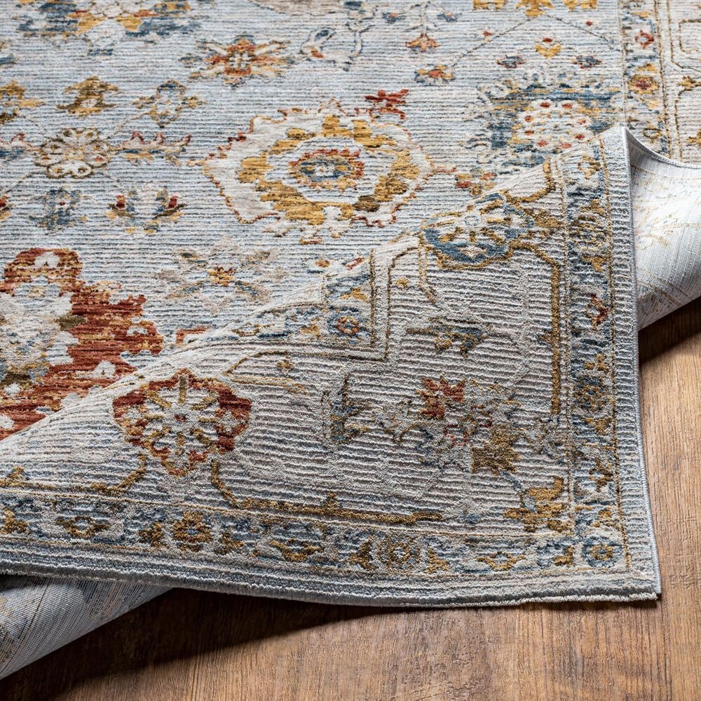 Surya Reina REN-2306 Light Gray, Cream, Denim, Rust, Mustard and Olive 10&#39; x 13&#39;11&quot; Area Rug, , large