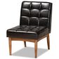 Baxton Studio Sanford Side Chair with Dark Brown Cushion in Walnut Brown, , large