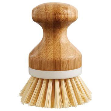 HIC Kitchen Handle Dishwashing Vegetable Brush in Brown, , large