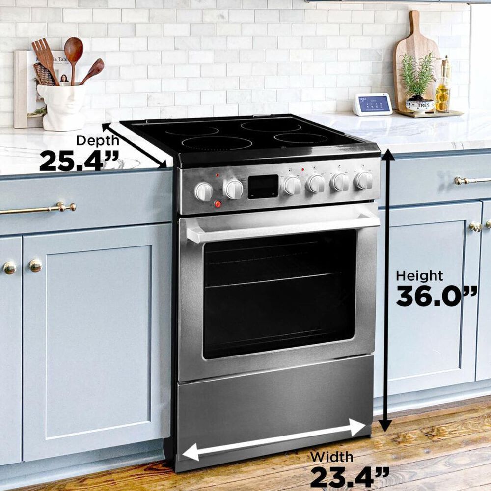 Danby 24&quot; Slide-in Electric Range with in Stainless Steel, , large