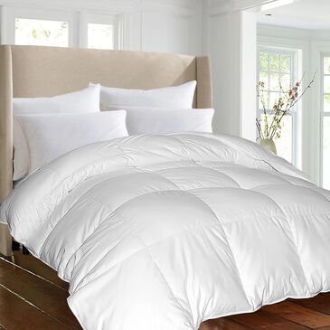 Blue Ridge Home Fashions 1000 Thread Count Full/Queen Down Alternative Comforter in White, , large