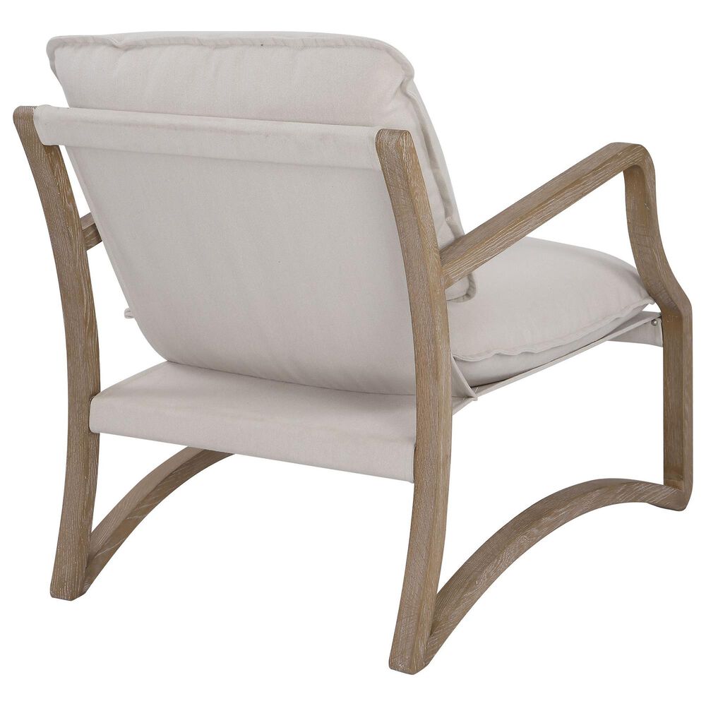 Uttermost Melora Accent Chair in Natural Linen, , large