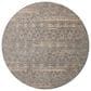 Angela Rose Blake 7"10" Round Ocean and Mocha Area Rug, , large