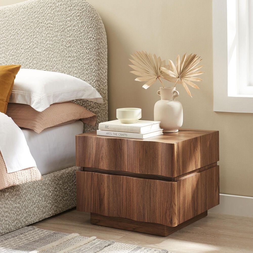 Modway Isola 2 Drawer Nightstand in Walnut, , large