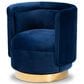 Baxton Studio Saffi Swivel Accent Chair in Royal Blue, , large
