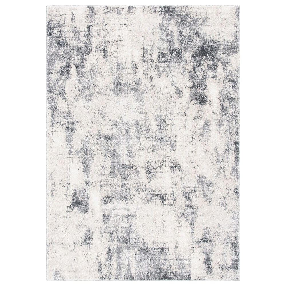 Safavieh Aston ASN704 5"3" x 7"7" Ivory and Grey Area Rug, , large
