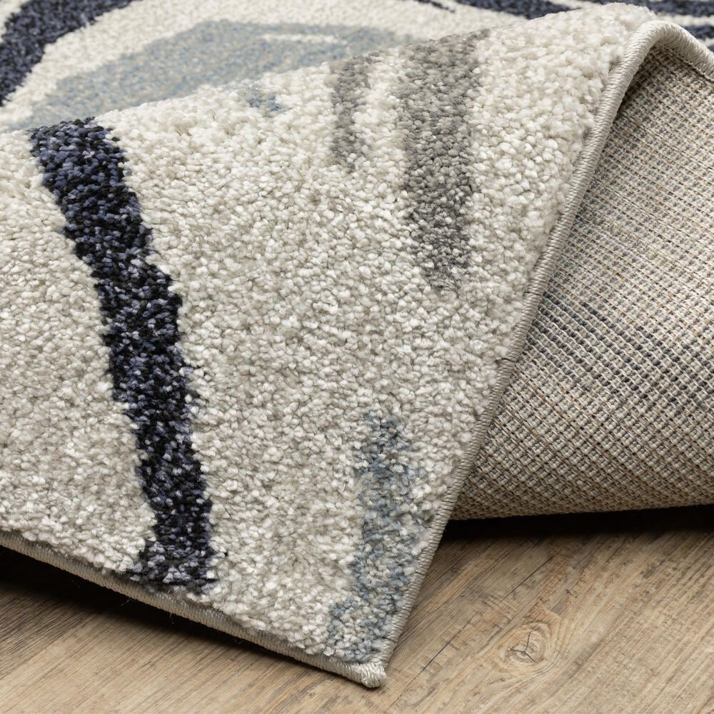 ROW by Oriental Weavers Gemma Blue and Grey 7'10" x 10' Area Rug, , large