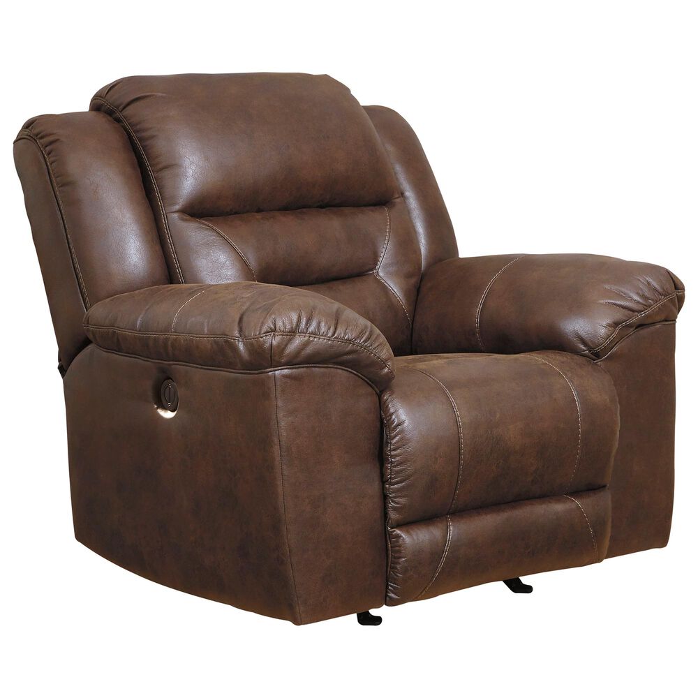 Ashley Stoneland Power Rocking Recliner in Chocolate, , large