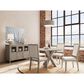 Riverside Furniture Bennett Round Dining Table in Frosted Gray - Table Only, , large