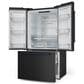 THOR KITCHEN Gordon Ramsay 20.3 Cu. Ft. Counter Depth French Door Refrigerator with Navy Blue Handle Kit in Black, , large