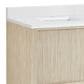 James Martin Vanities Marigot Single 72" Double Vanity in Sun-washed Oak with Single Hole 3 cm White Zeus Quartz Top & Backsplash, , large