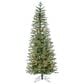 The Gerson Company 4" Pre-Lit Artificial Natural Cut Narrow Jackson Pine with White Lights in Green, , large