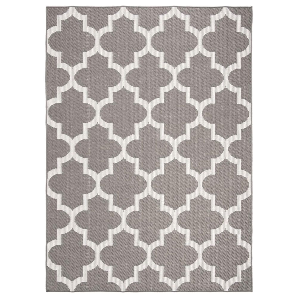 Safavieh Bermuda BMU804F 5"3" x 7"6" Grey and Ivory Indoor/Outdoor Area Performance Rug, , large