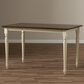 Baxton Studio Napoleon Dining Table in Antique cherry and Buttermilk - Table Only, , large