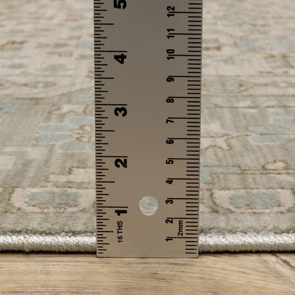 Oriental Weavers Maeve MAE04 Beige and Blue 7&#39;10&quot; x 10&#39;10&quot; Area Rug, , large