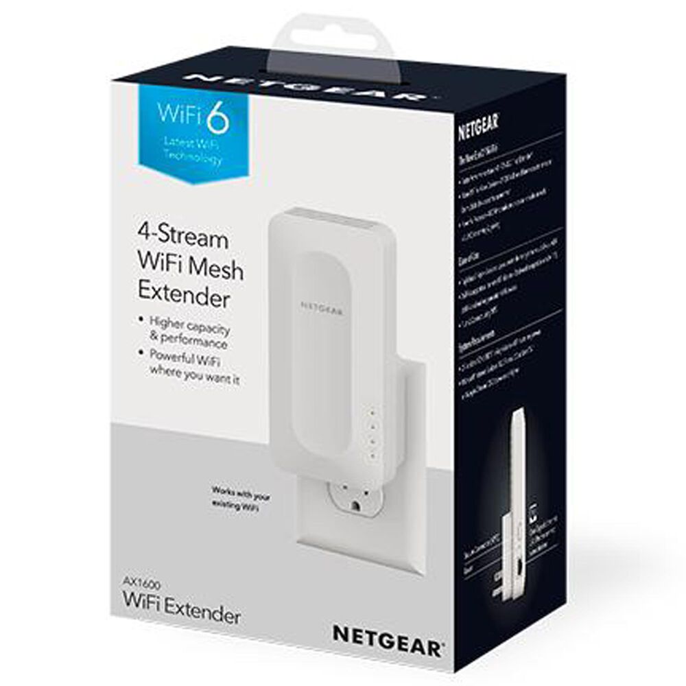 NETGEAR Dual-band WiFi 6 Mesh Extender in White, , large