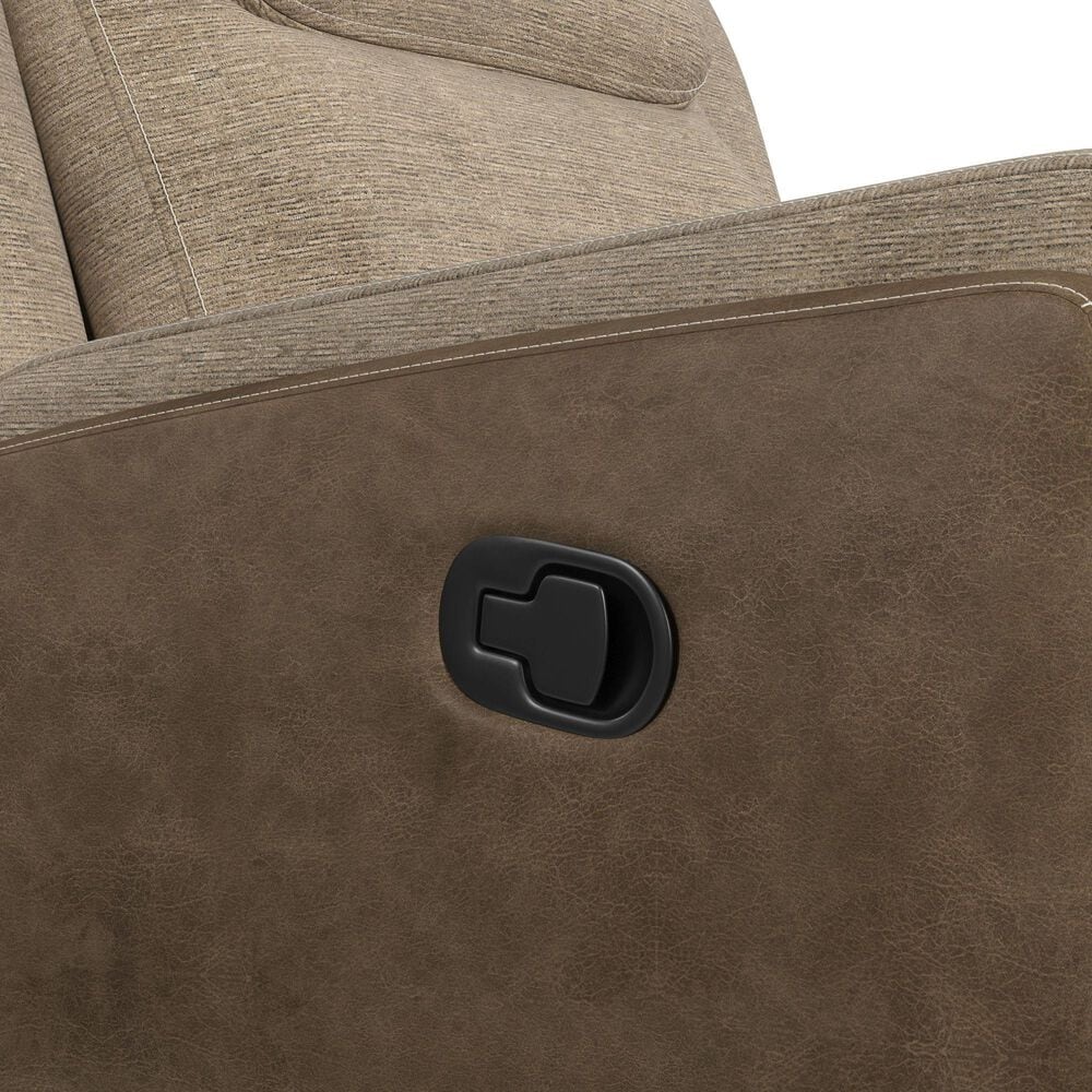 Mayberry Hill Hornet Manual Motion Glider Recliner in Rancho Beige, , large