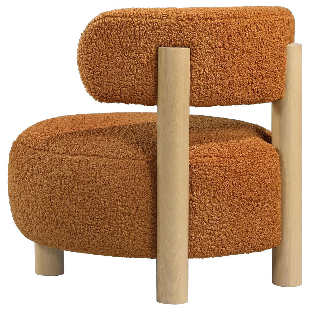 Coaster Zonie Barrel Back Accent Chair in Orange, , large