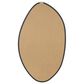 Maple and Jade Oval Wooden Wall Mirror in Black, , large