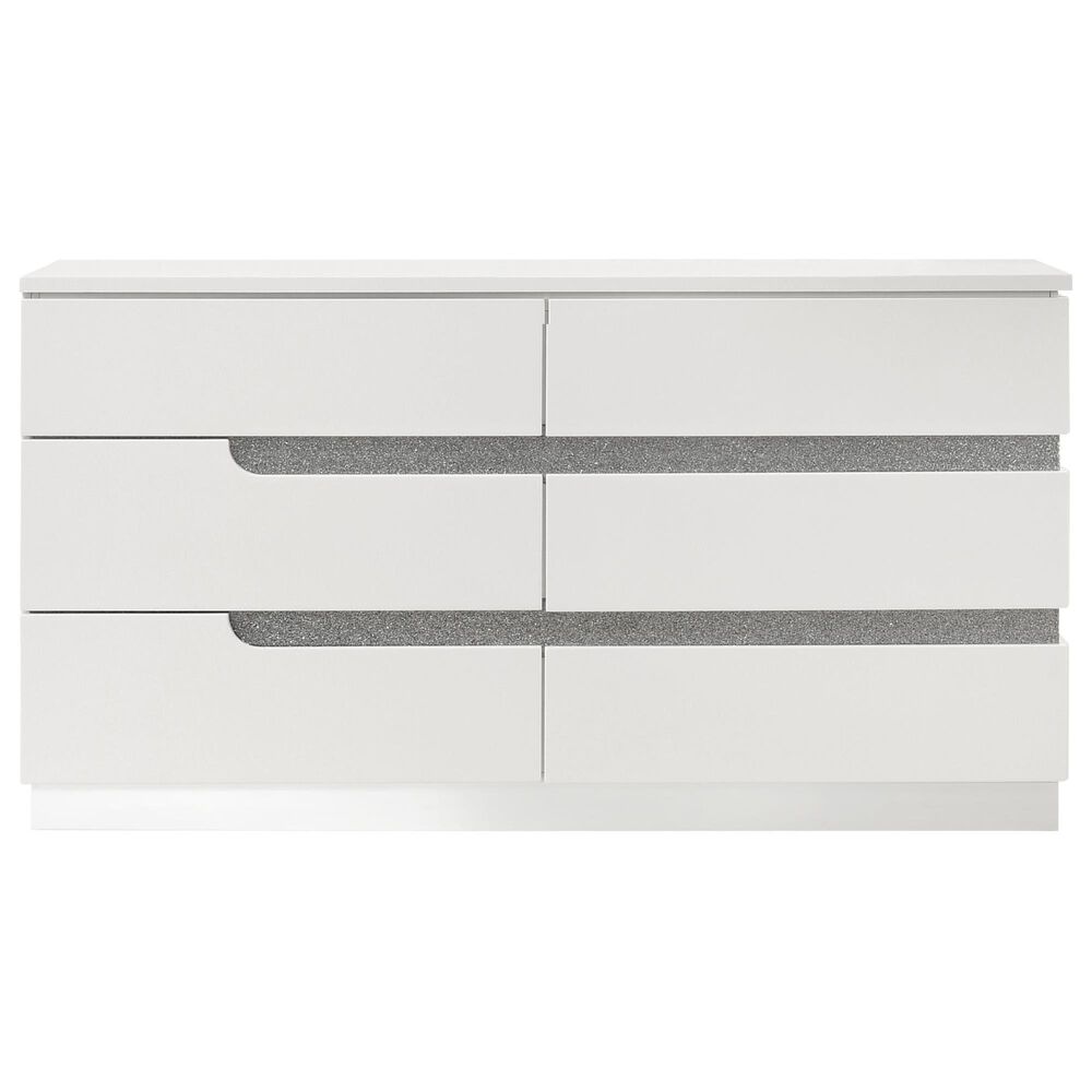 New Heritage Design Paradox 6-Drawer Dresser in White, , large