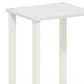 HOMLUX Simplistic 1-Tier End Table in White, , large