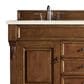 James Martin Vanities Brookfield 60" Double Bathroom Vanity in Country Oak with 3 cm Eternal Marfil Quartz Top and Rectangle Sink, , large