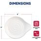 HIC Kitchen Swirl Spoon Rest in Porcelain White, , large